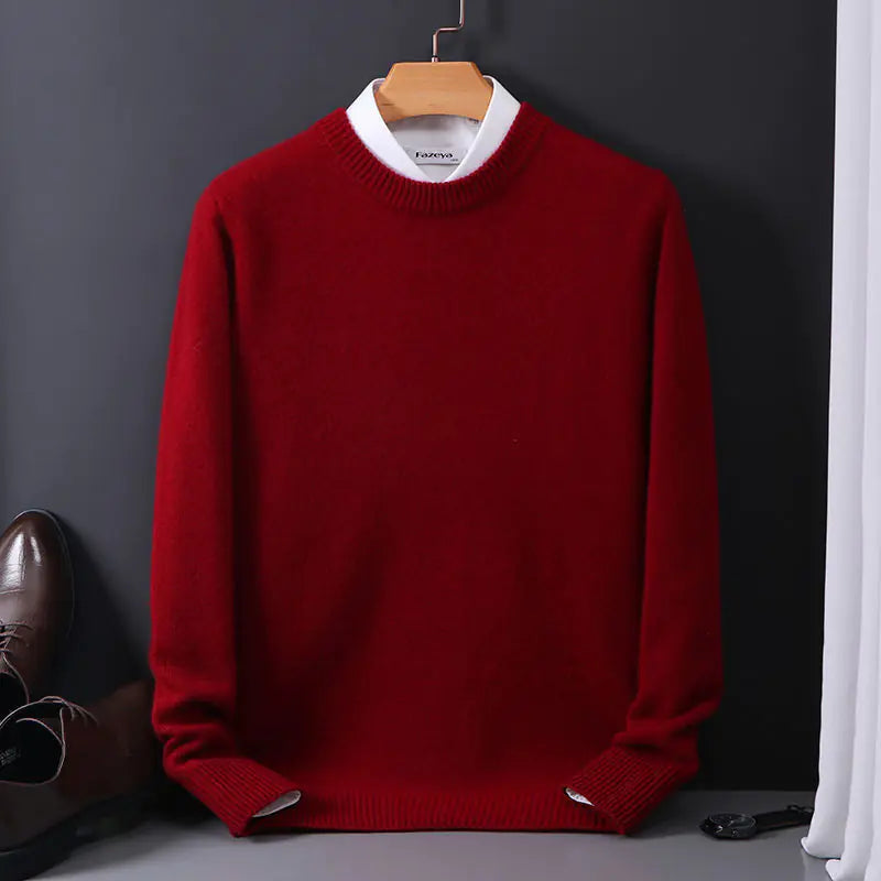 Men's Loose Oversized Round Neck Knit Sweater