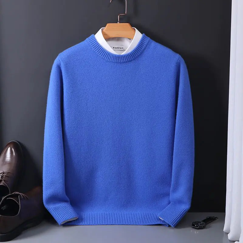 Men's Loose Oversized Round Neck Knit Sweater