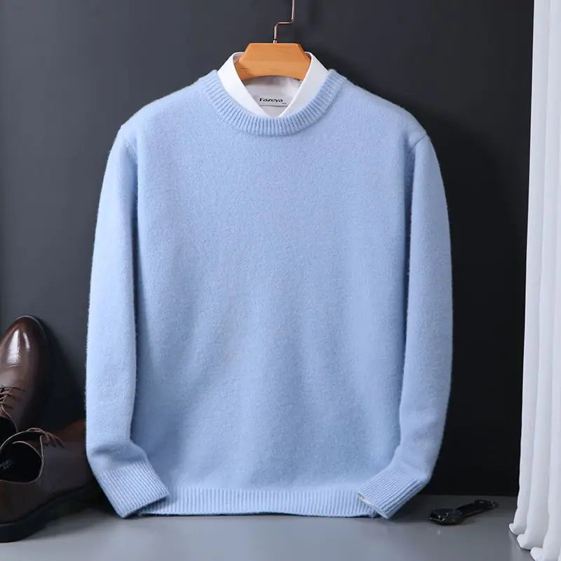 Men's Loose Oversized Round Neck Knit Sweater